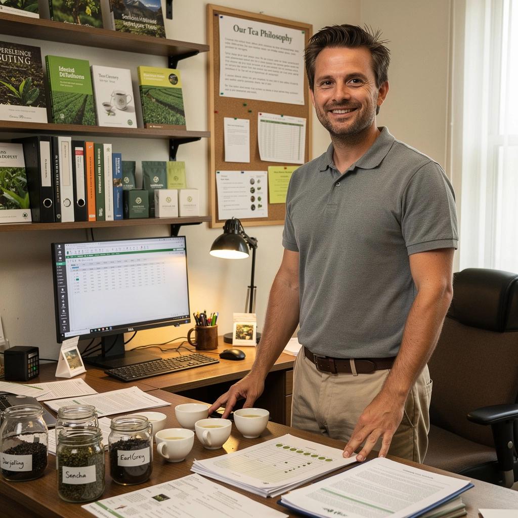 Hajdina tea, amelynek színe mélybarna, és íze dióra emlékeztet.
